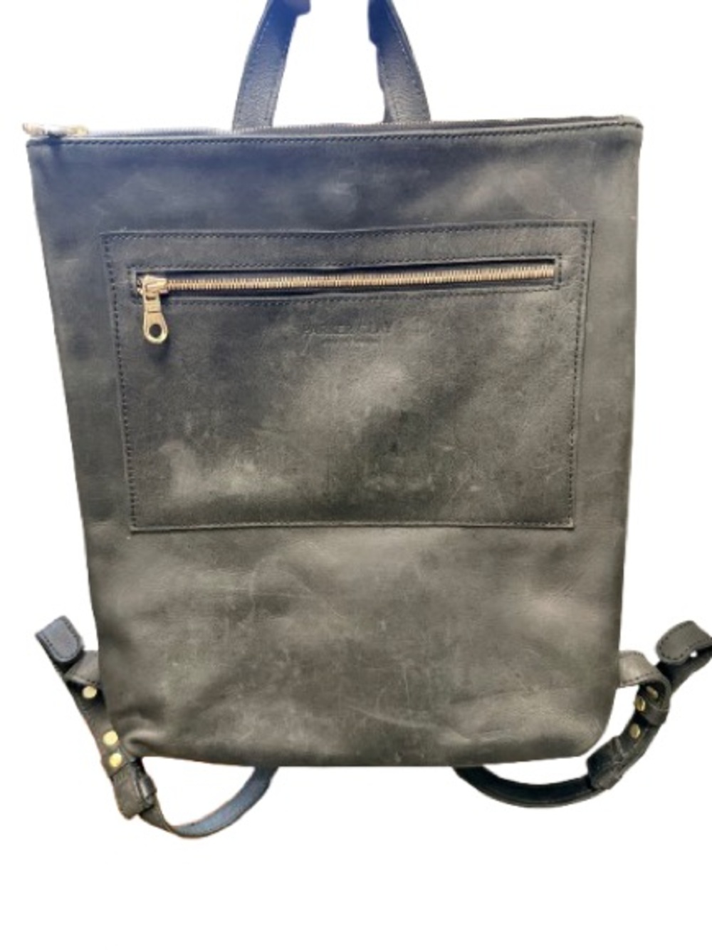 Parker Clay Black Miramar Backpack Tote Minimalist Leather Bag Ethiopia